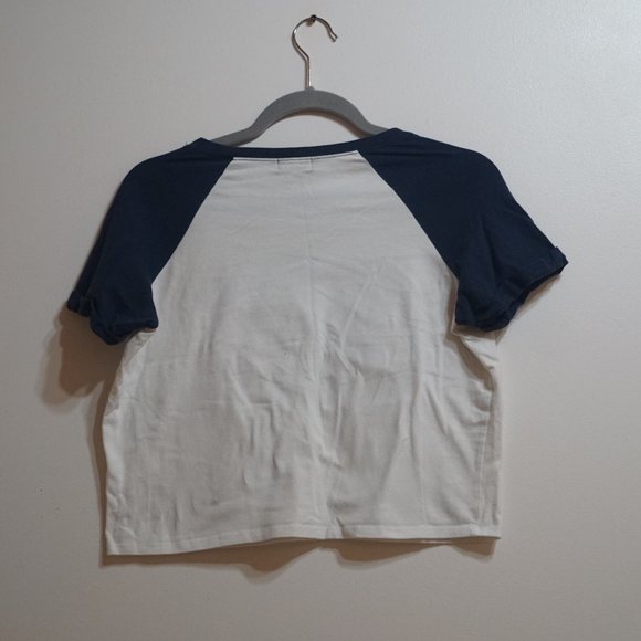 Wet Seal Los Angeles Baseball Crop Top - Picture 2 of 3